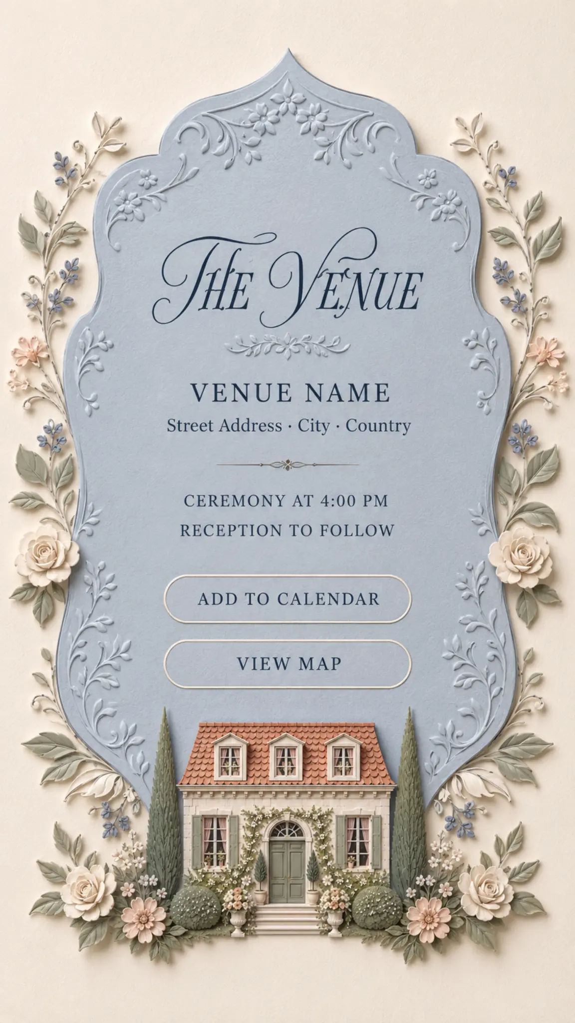 Wedding venue details