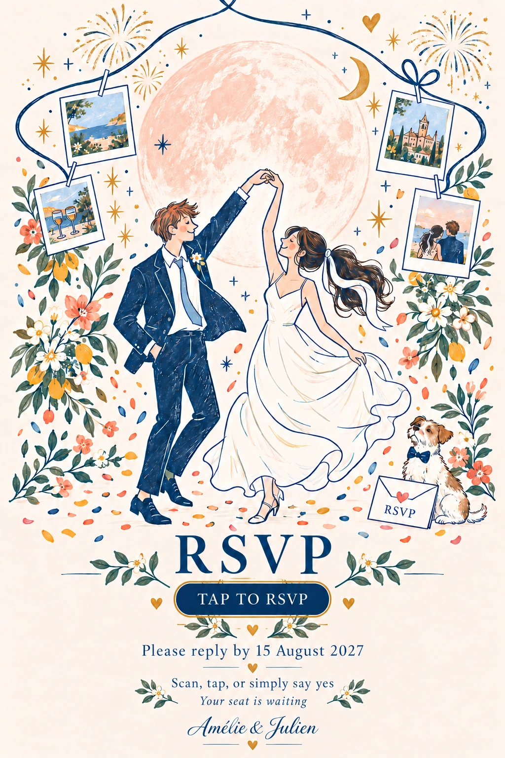 RSVP invitation panel