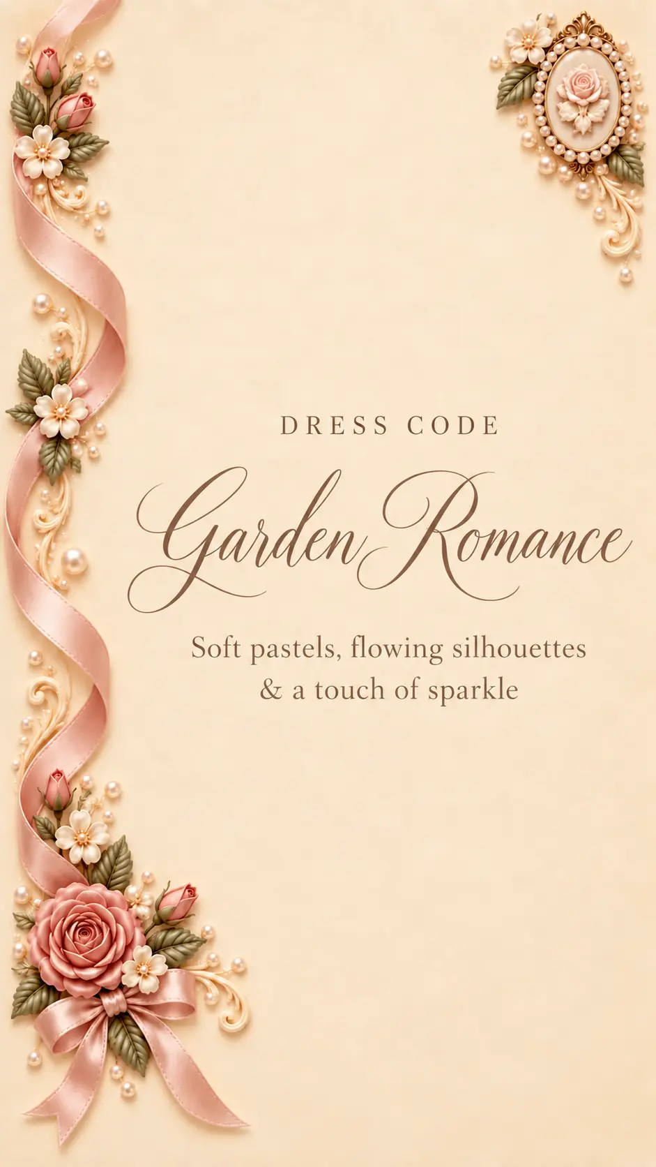 Dress code: Garden Romance
